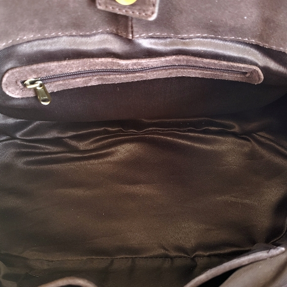 *Rare* Suede Leather Tote Shoulder Handbag With Mutlicolored Leather Tassel NWT - Picture 12 of 12